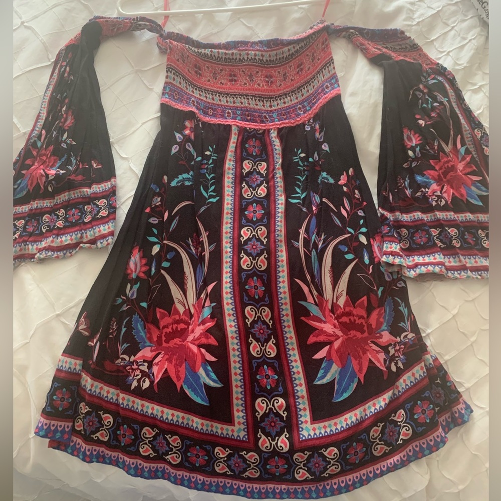 Flying tomato off the shoulder dress Fun Print size X small